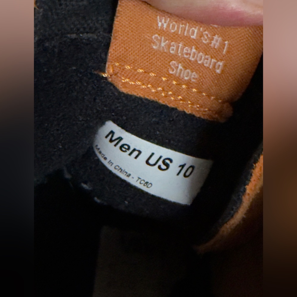 Vans Sk8-Hi 'Desert Sun' Orange White Suede Canvas Men's 10 skate - Picture 10 of 11